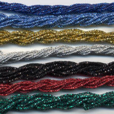 FACETS Multi-dimensional bead like Metallic Thread