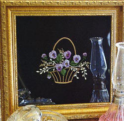 Brazilian Embroidery From Blackberry Lane PANSY PANSY BASKET By Delma Moore BL 130
