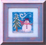 Winter Buddy - design on interfacing for punch needle embroidery