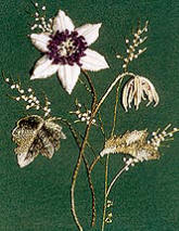 Clematis Brazilian Embroidery pattern