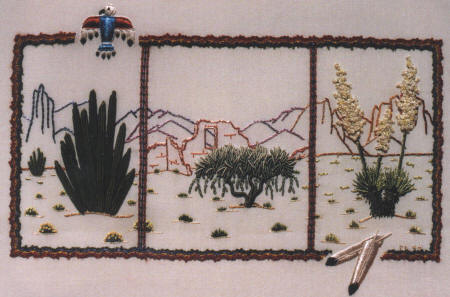 Cactus Trilogy, Brazilian Embroidery pattern DK3813