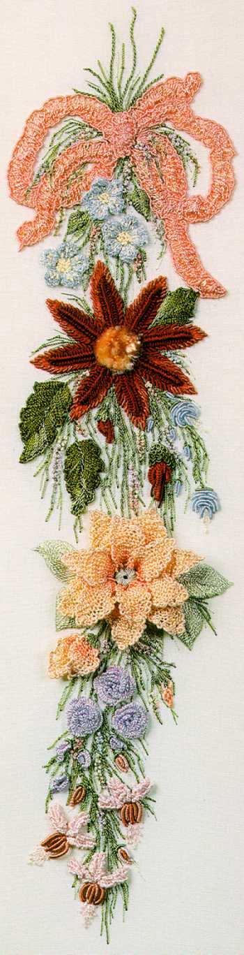 Hanging Bouquet Brazilian Embroidery pattern