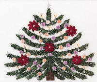 Christmas Tree-Brazilian dimensional embroidery 