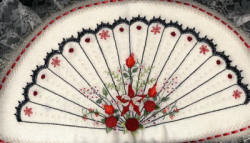 Brazilian Embroidery Pattern Fan Of Elegance