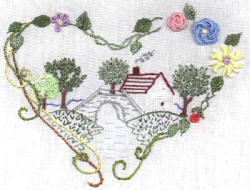 Brazilian Embroidery Design Old Stone Bridge JDR 181
