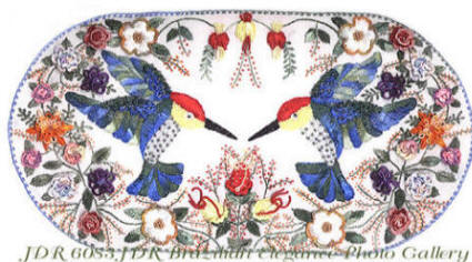 Mirrored Images -Brazilian Dimensional Embroidery pattern.