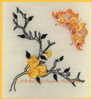 Brazilian Embroidery Design: Butterfly