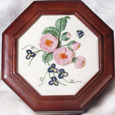 Brazilian Embroidery From Blackberry Lane: Pink Camellias