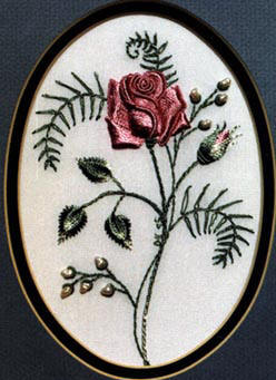A Rose For My Mother -Brazilian Embroidery pattern 