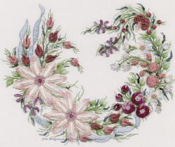 Brazilian Embroidery Design Utopia Wreath Pattern and kit