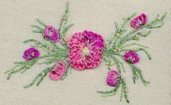 Peach Blossom  - Brazilian dimensional embroidery pattern