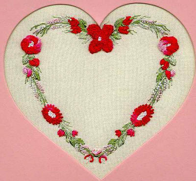 Brazilian Embroidery Design Country Heart ED 1514