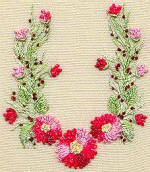 Gerone Daisies - Brazilian dimensional embroidery pattern