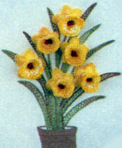 Brazilian Embroidery Pattern Zella's Daffodils