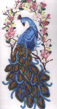 Embroidered Peacock JDR 6012
