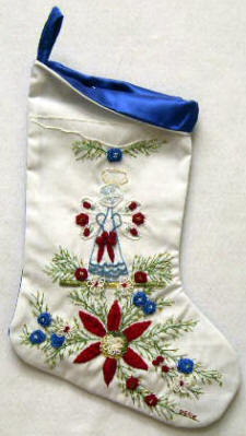 Brazilian Embroidery Christmas "Freedom" Stocking JDR 6046