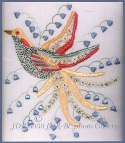 Flying Solo Humming Bird Brazilian Embroidery Design
