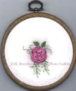 Sunshine's Treasures 18 Old French Rose Brazilian Embroidery Design