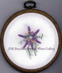 Brazilian Embroidery Design Double Columbine at JDR-BE