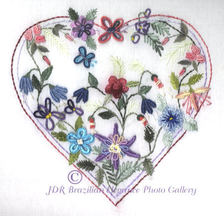 JDR6133l Columbine Heart Pattern